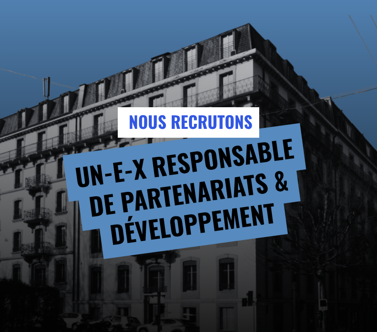 Recrutement : Responsable de partenariats & développement